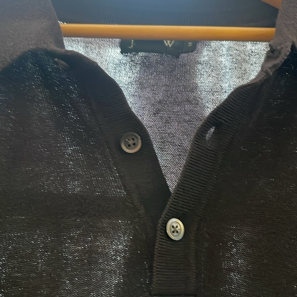 J. Crew Cotton collared sweater medium - Picture 2 of 5